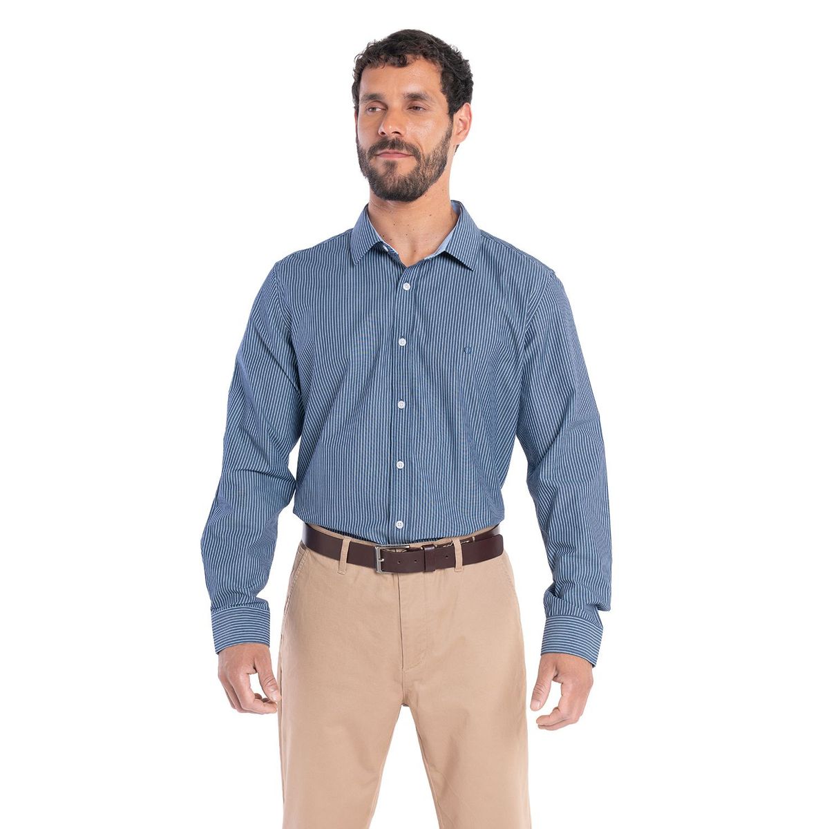 POTROS - CAMISA MANGA LARGA TREVIRA RAYAS HOMBRE BILBAO