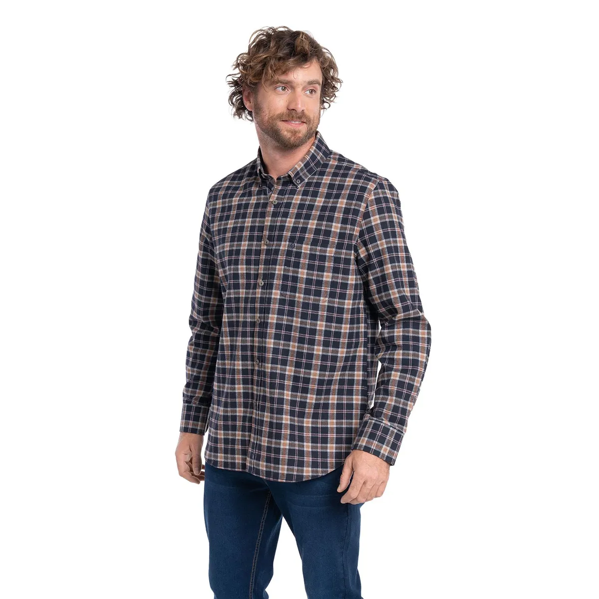 POTROS - CAMISA MANGA LARGA VILLELA CUADROS HOMBRE ALCALA