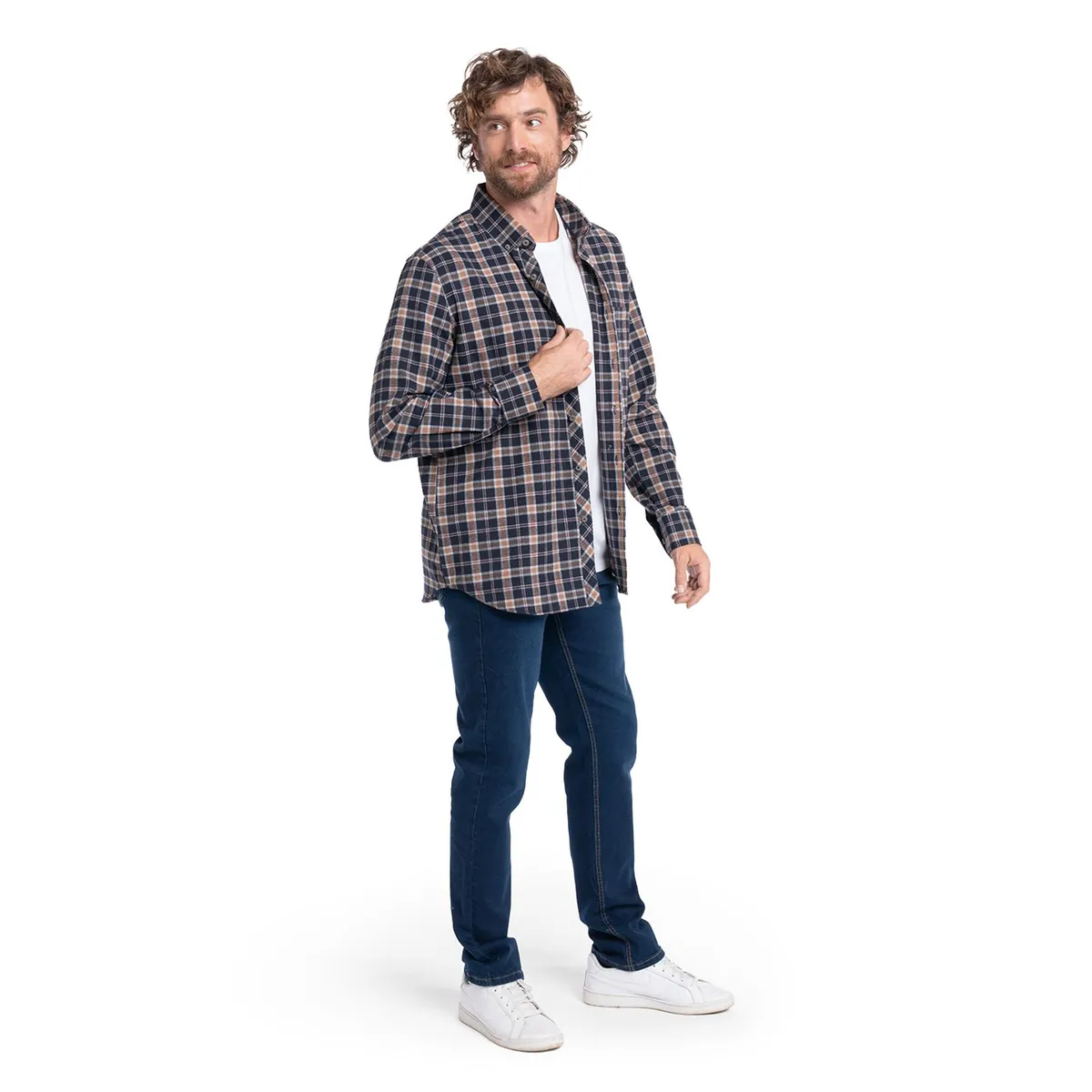 POTROS - CAMISA MANGA LARGA VILLELA CUADROS HOMBRE ALCALA