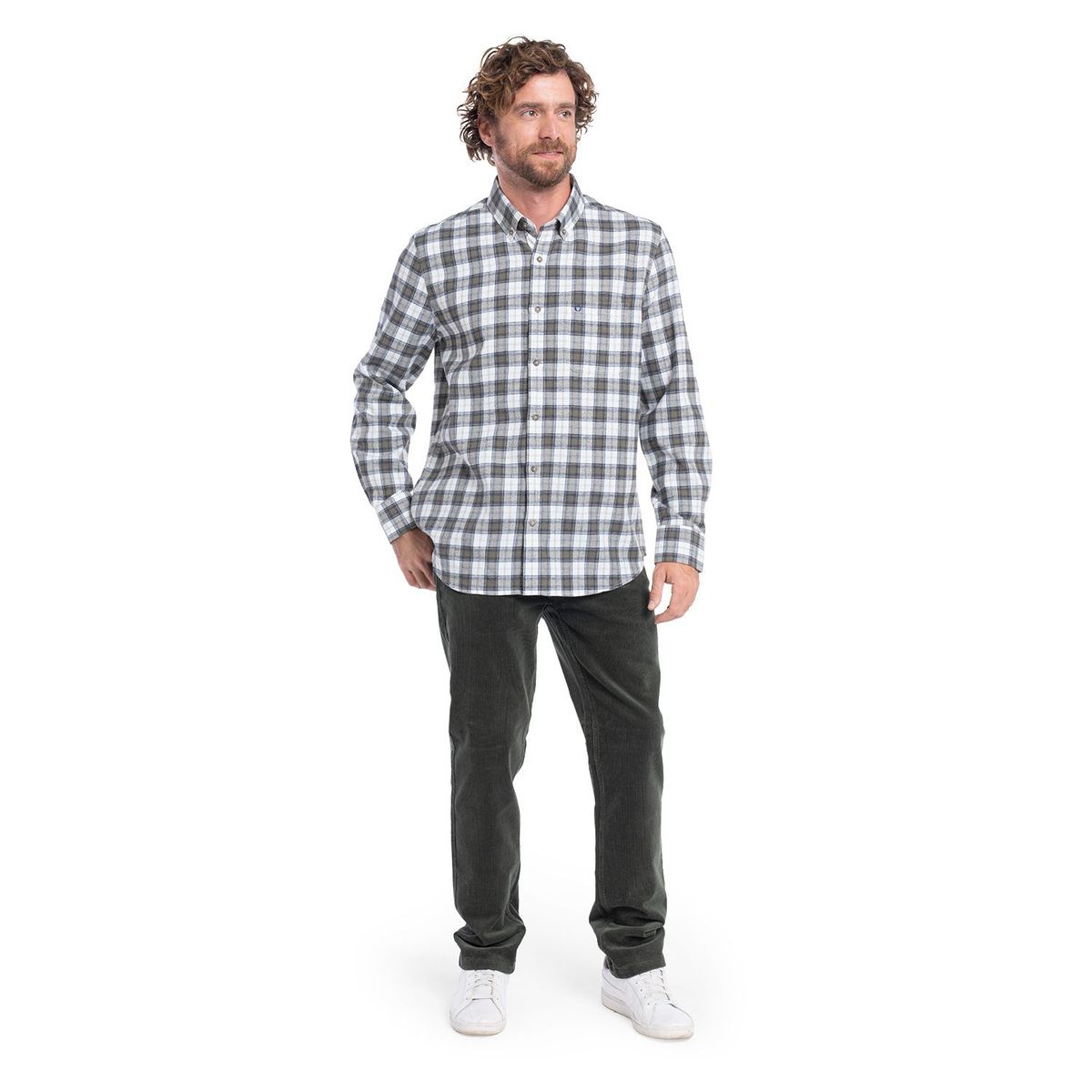 POTROS - CAMISA MANGA LARGA VILLELA CUADROS HOMBRE ALCALA