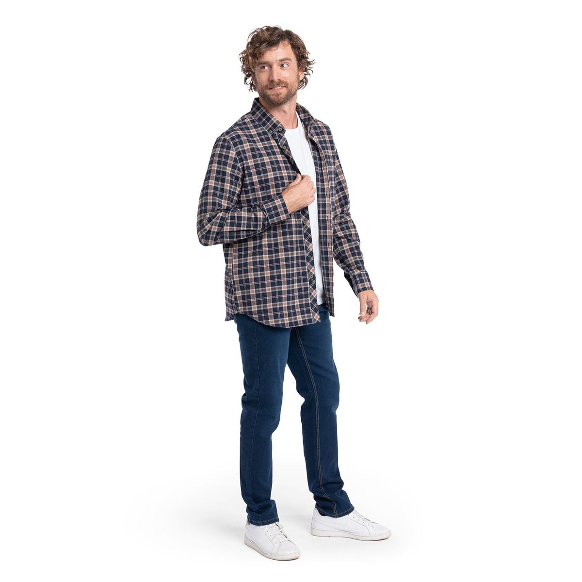 POTROS - CAMISA MANGA LARGA VILLELA CUADROS HOMBRE ALCALA