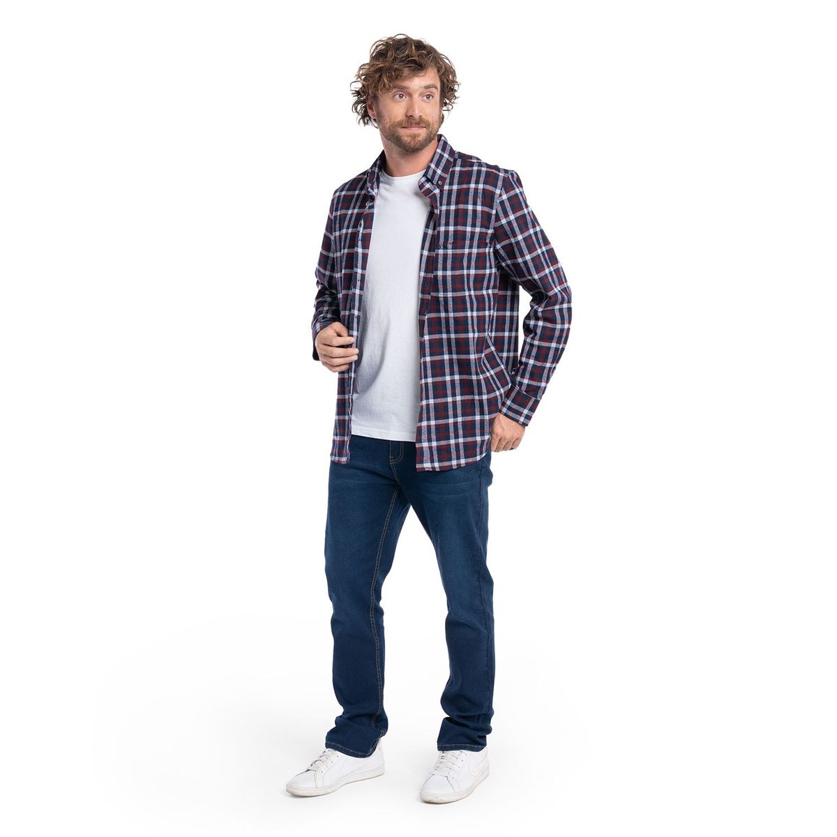 POTROS - CAMISA MANGA LARGA VILLELA CUADROS HOMBRE ALCALA