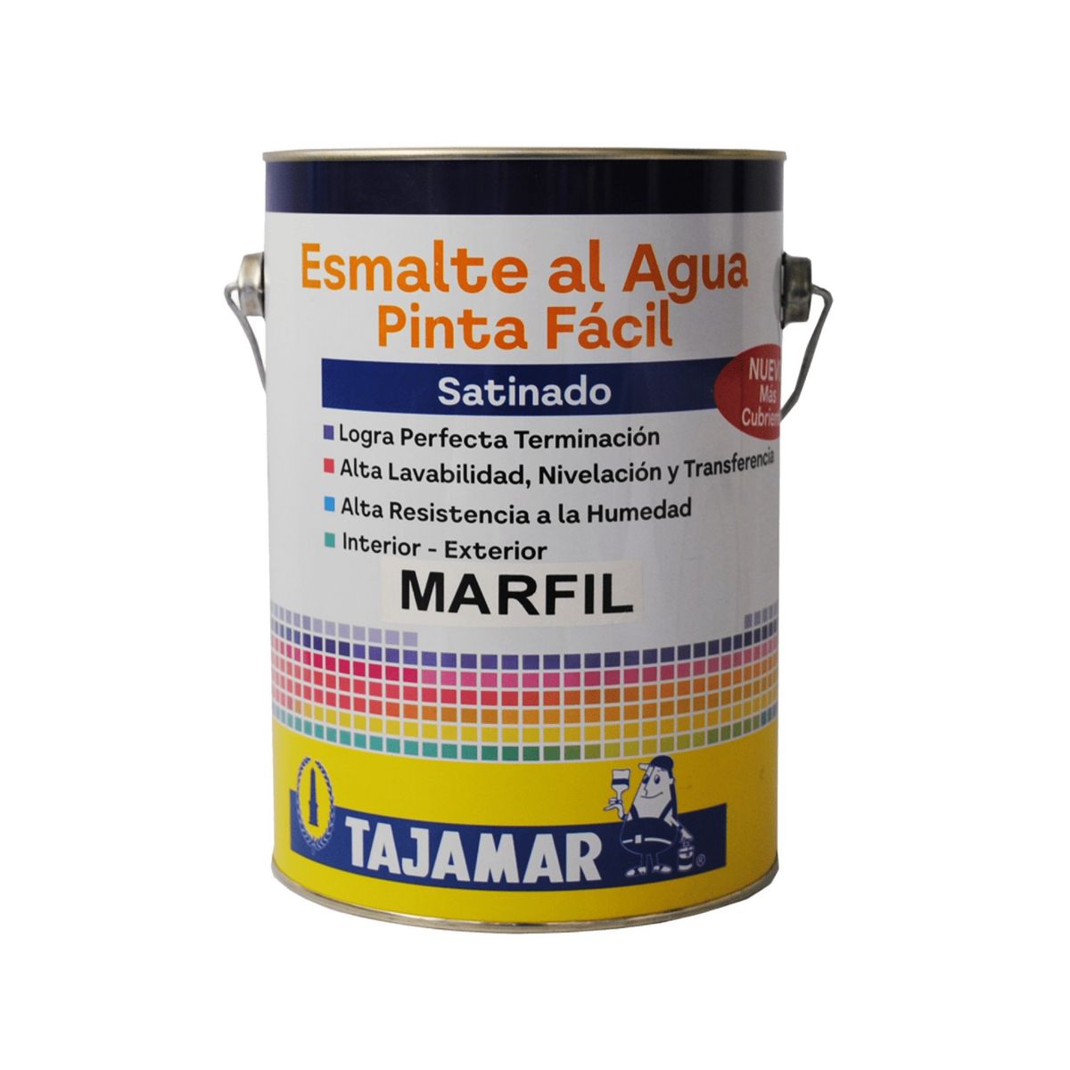 TAJAMAR - Esmalte Al Agua Satín Pinta Fácil Marfil Tajamar Galón