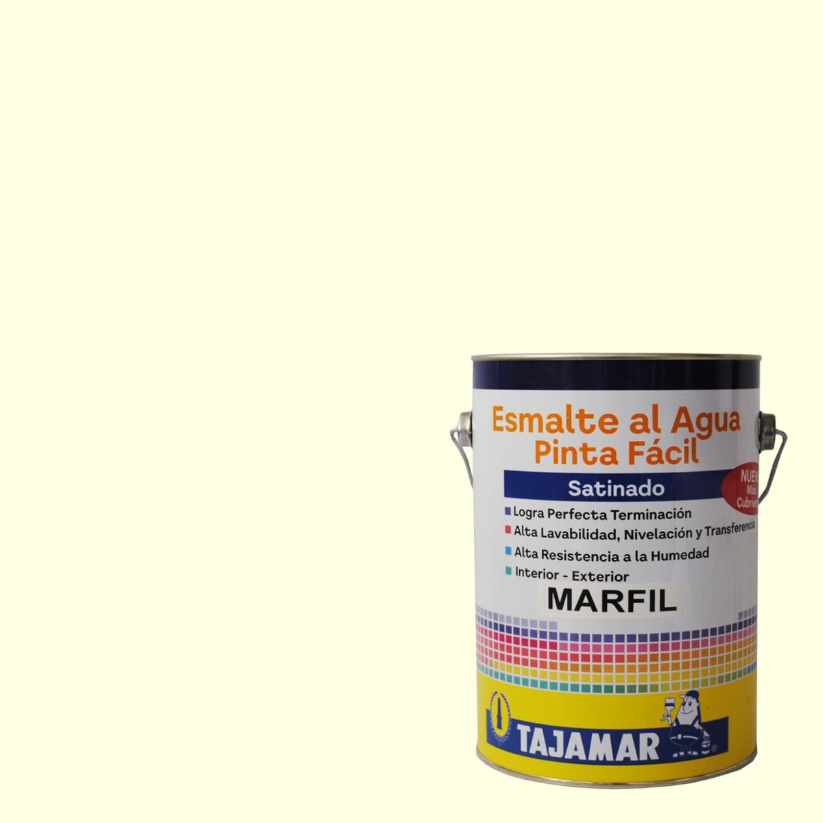TAJAMAR - Esmalte Al Agua Satín Pinta Fácil Marfil Tajamar Galón