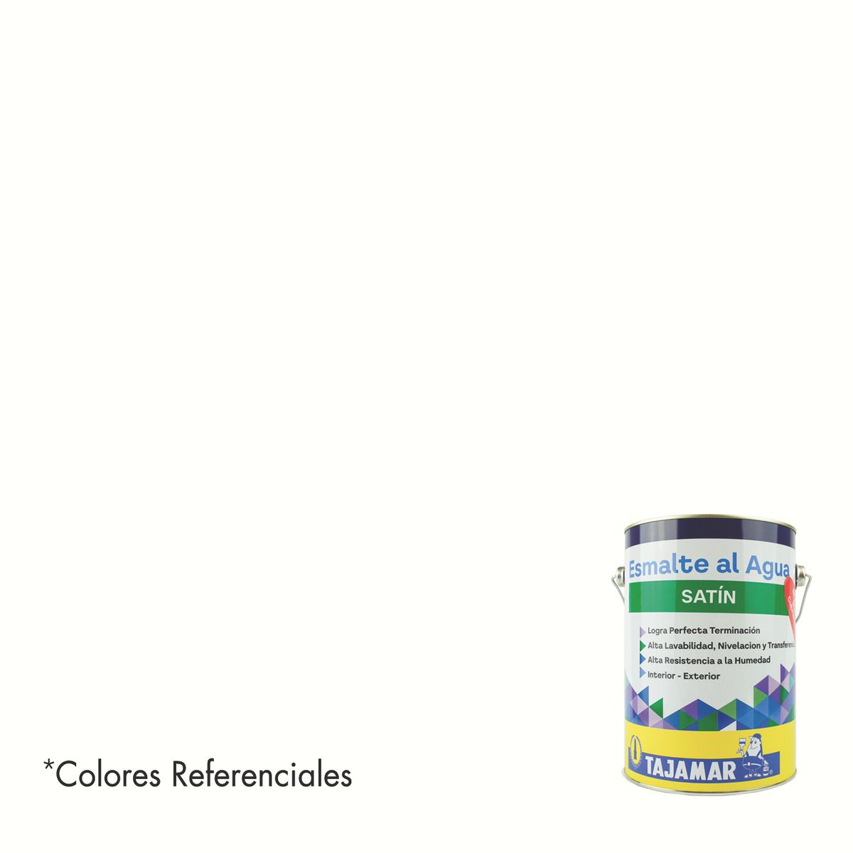 TAJAMAR - Esmalte Al Agua Satín Blanco Tajamar Galón