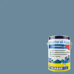 TAJAMAR - Esmalte Al Agua Semibrillo Azul Piedra Galón