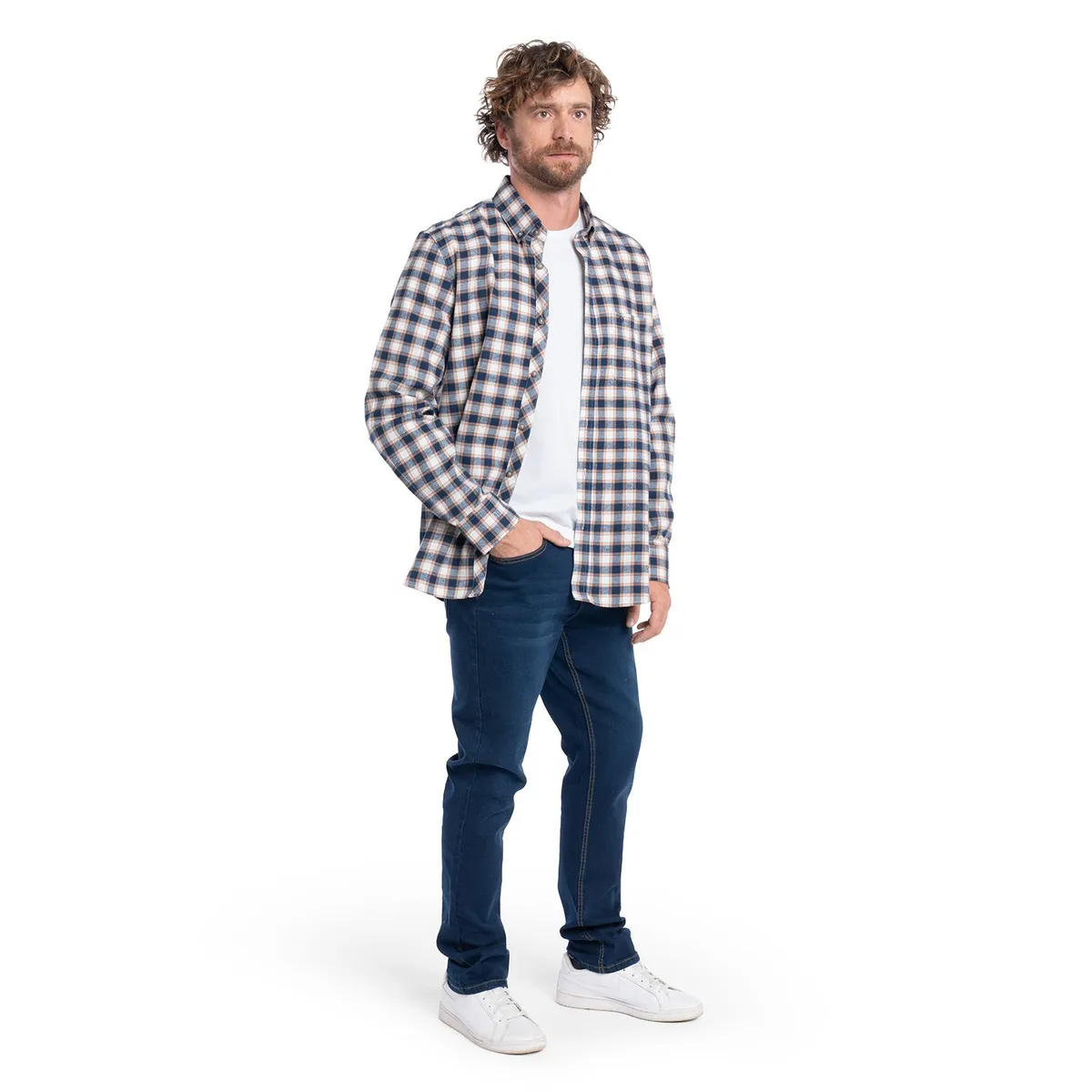 POTROS - CAMISA MANGA LARGA VILLELA CUADROS HOMBRE ALCALA