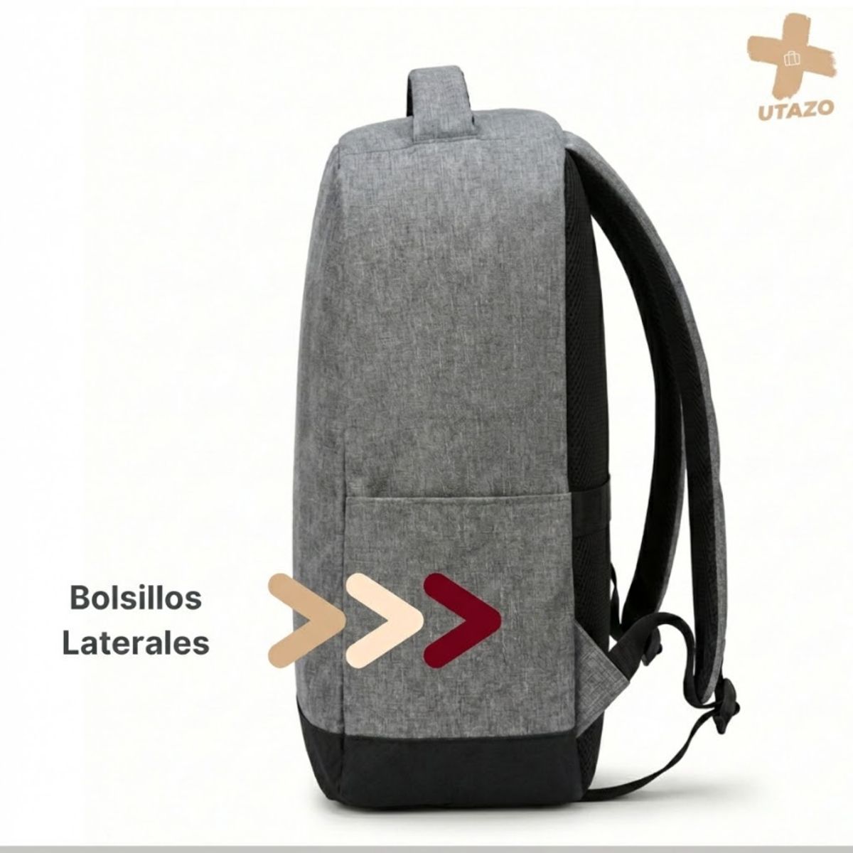 GENERICO - Mochila Viaje 25l Cierre Antirrobo Notebook 15 Avion Escolar