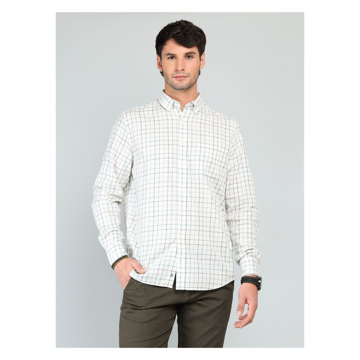 ARROW - Camisa A Cuadros Regular Fit Verde Arrow ARROW