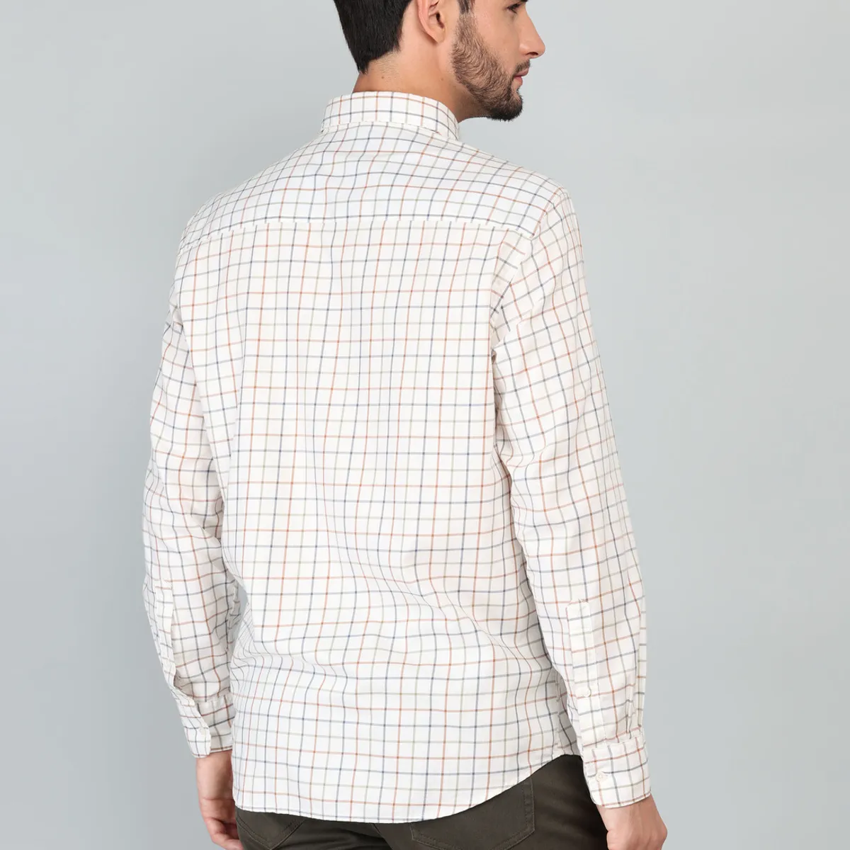 ARROW - Camisa A Cuadros Regular Fit Café Arrow ARROW