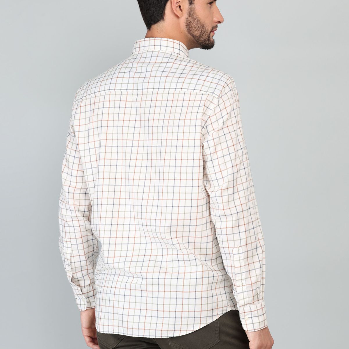 ARROW - Camisa A Cuadros Regular Fit Café Arrow ARROW