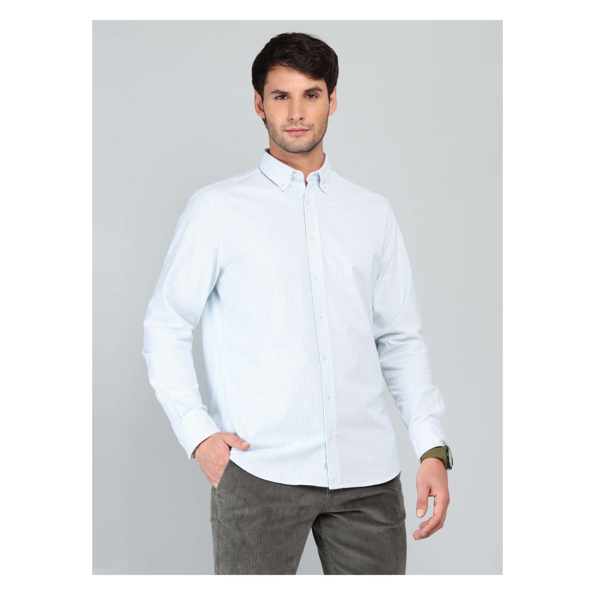 ARROW - Camisa Oxford Spandex Regular fit Verde Arrow ARROW