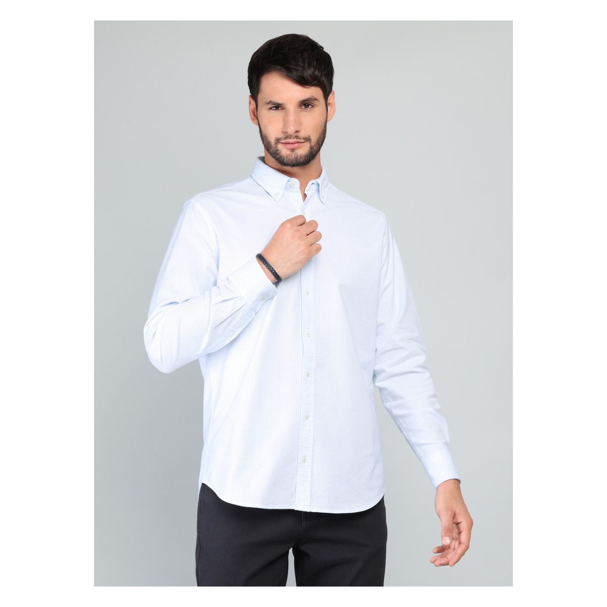 ARROW - Camisa Oxford Spandex Regular fit Celeste Arrow ARROW