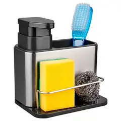 GENERICO - Dispensador De Lavalozas Jabón Y Porta Esponja