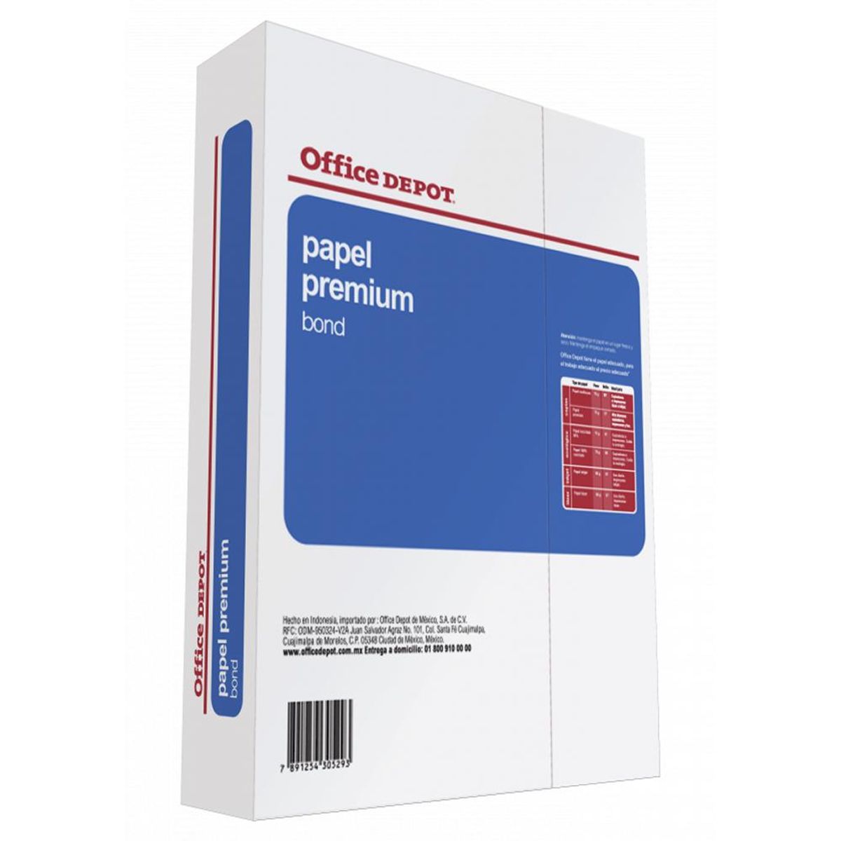 GENERICO - Resma Carta 75 Gm2 500 Hojas Color Blanco OfficeDepot