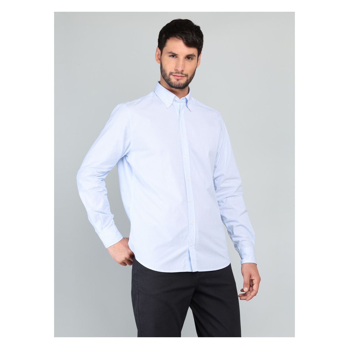 ARROW - Camisa A Rayas Regular Fit Celeste Arrow ARROW