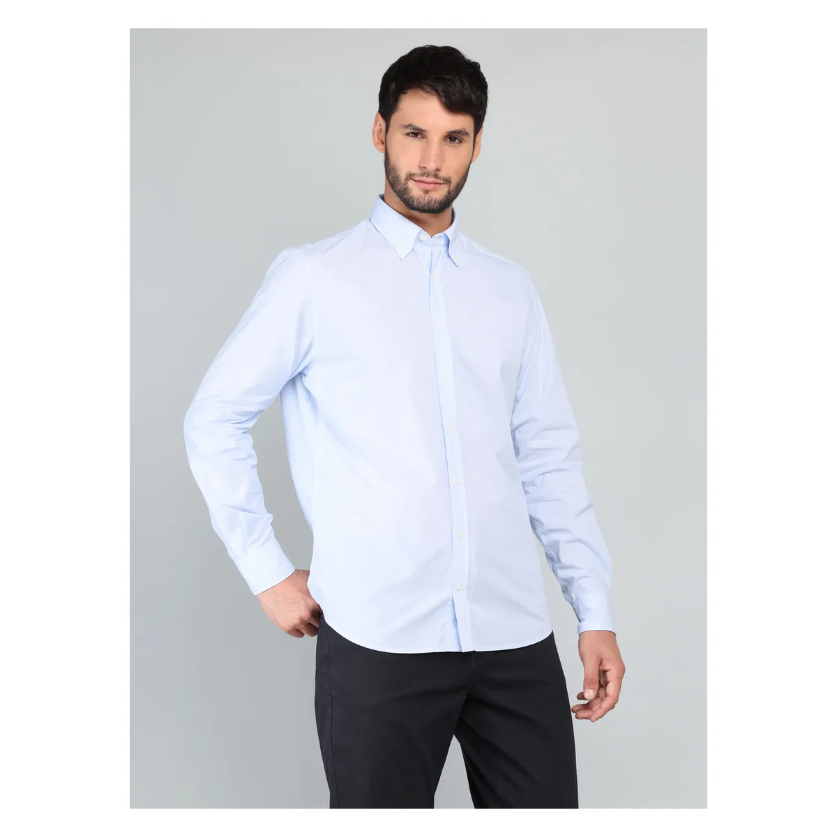 ARROW - Camisa A Rayas Regular Fit Celeste Arrow ARROW