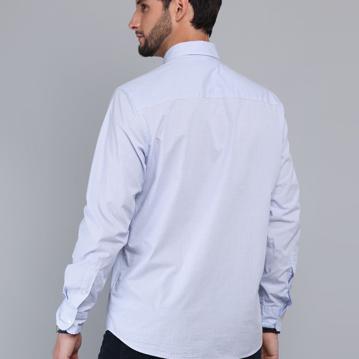ARROW - Camisa A Cuadros Regular Fit Celeste Arrow ARROW