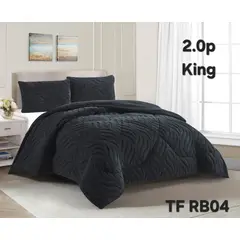 GENERICO - Cubrecama de Invierno Sherpa Texturizado con Chiporro King TFRB04