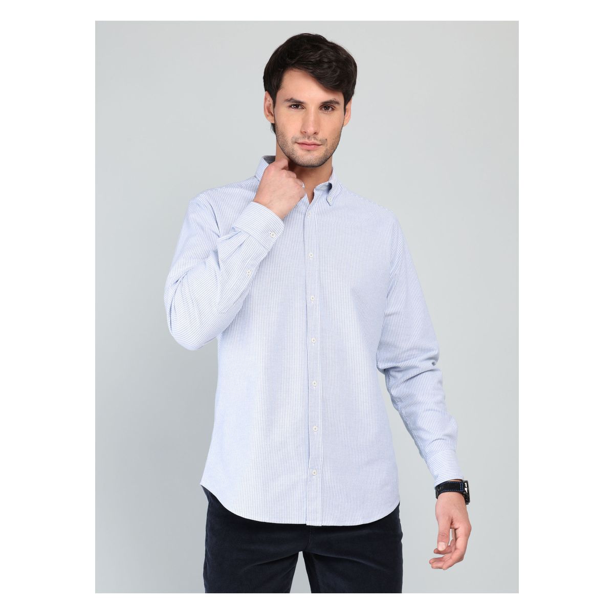 ARROW - Camisa Oxford Spandex Regular fit Celeste Arrow ARROW