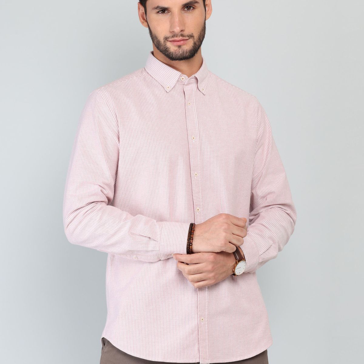 ARROW - Camisa Oxford Spandex Regular fit Rosado Arrow ARROW