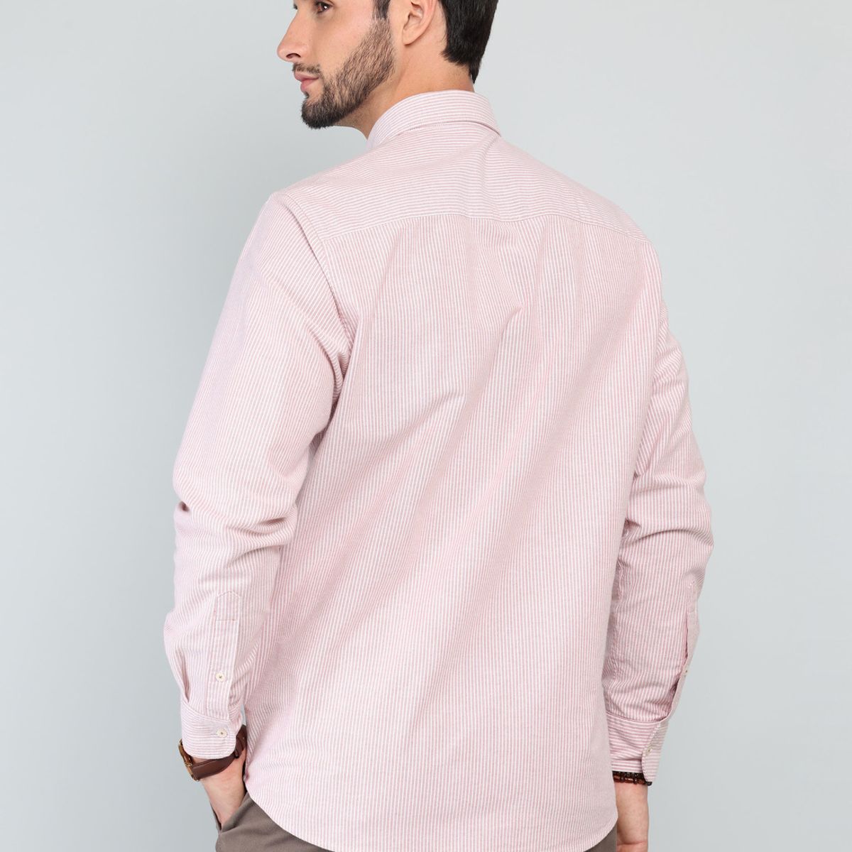 ARROW - Camisa Oxford Spandex Regular fit Rosado Arrow ARROW