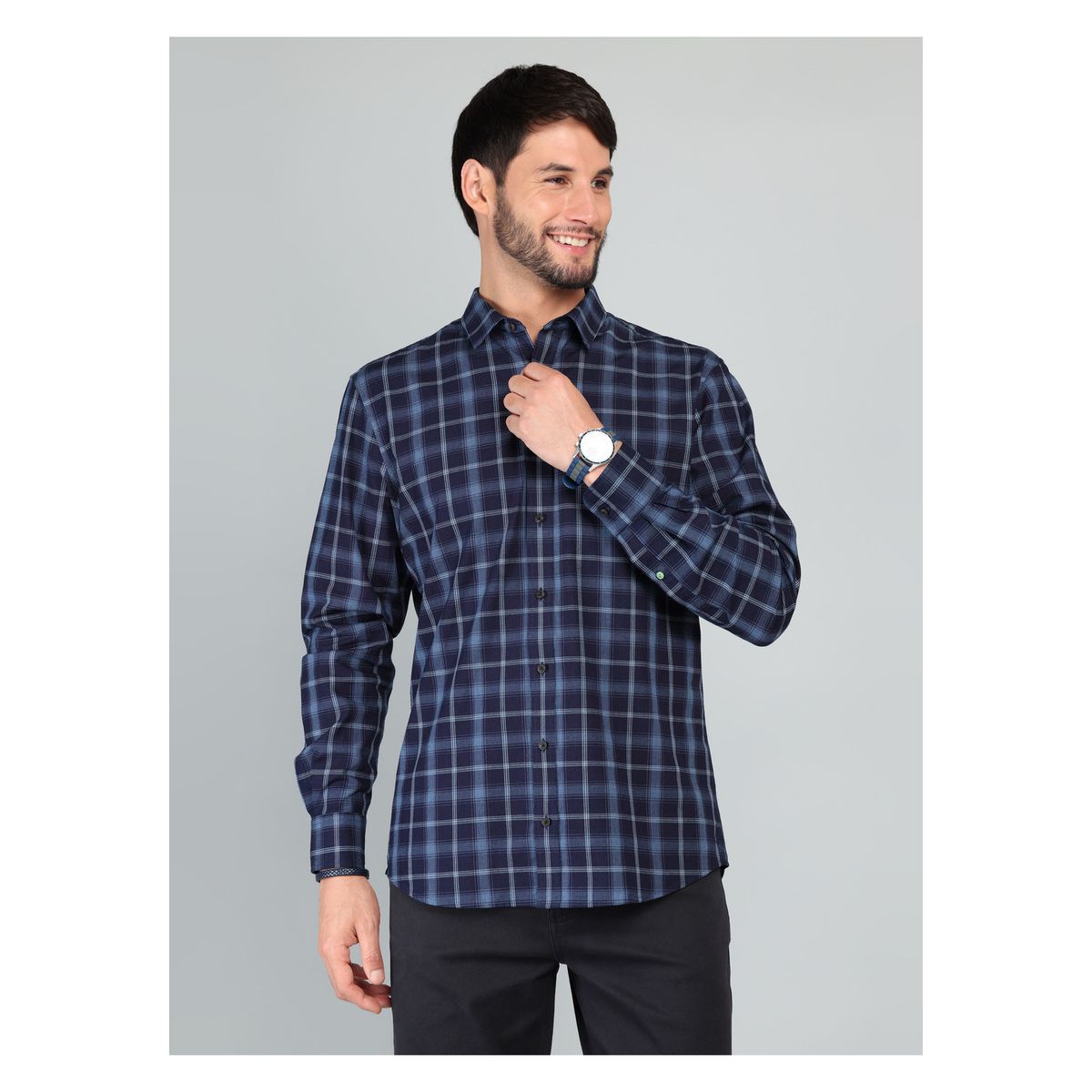 ARROW - Camisa A Cuadros Regular Fit Azul Arrow ARROW