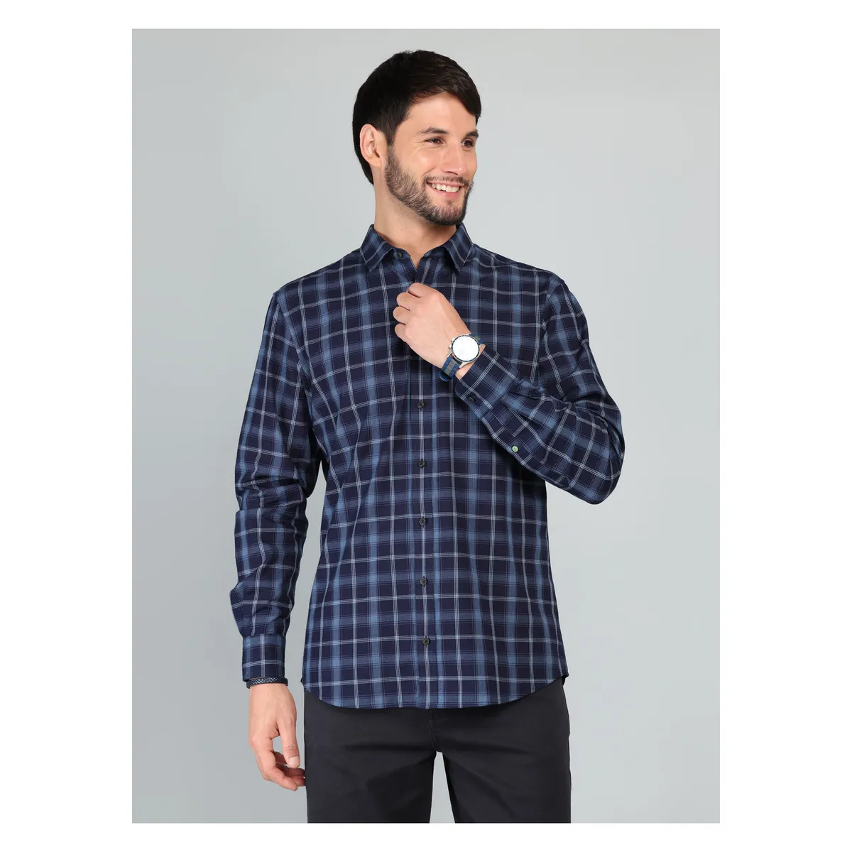 ARROW - Camisa A Cuadros Regular Fit Azul Arrow ARROW