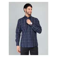 ARROW - Camisa A Cuadros Regular Fit Azul