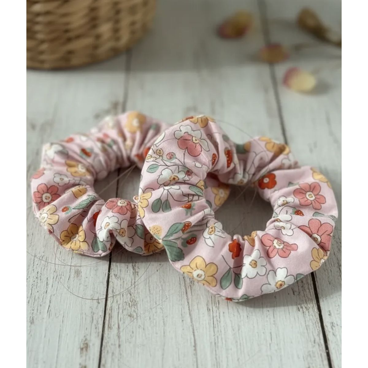 HAOKIDS - Scrunchies pack 2 coletas Maravilla 100% algodón para cabello niña o mujer confección nacional