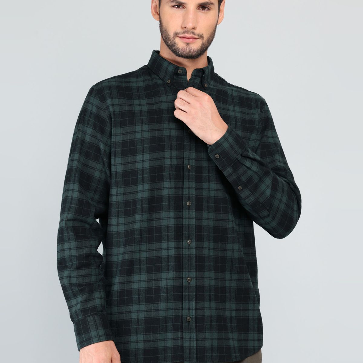 ARROW - Camisa Escocesa Regular Fit Verde Arrow ARROW