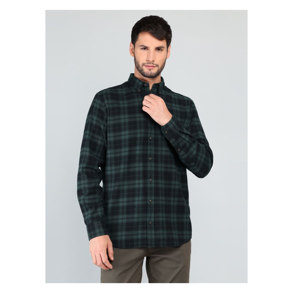 ARROW - Camisa Escocesa Regular Fit Verde Arrow ARROW