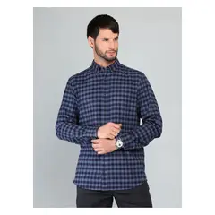 ARROW - Camisa A Cuadros Regular Fit Azul