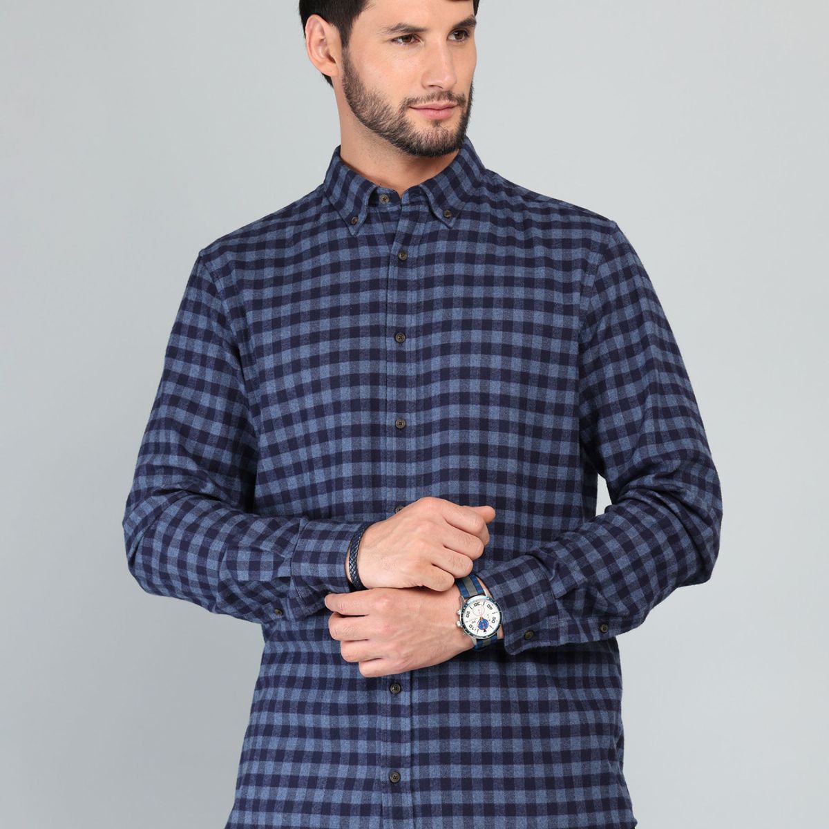 ARROW - Camisa A Cuadros Regular Fit Azul Arrow ARROW