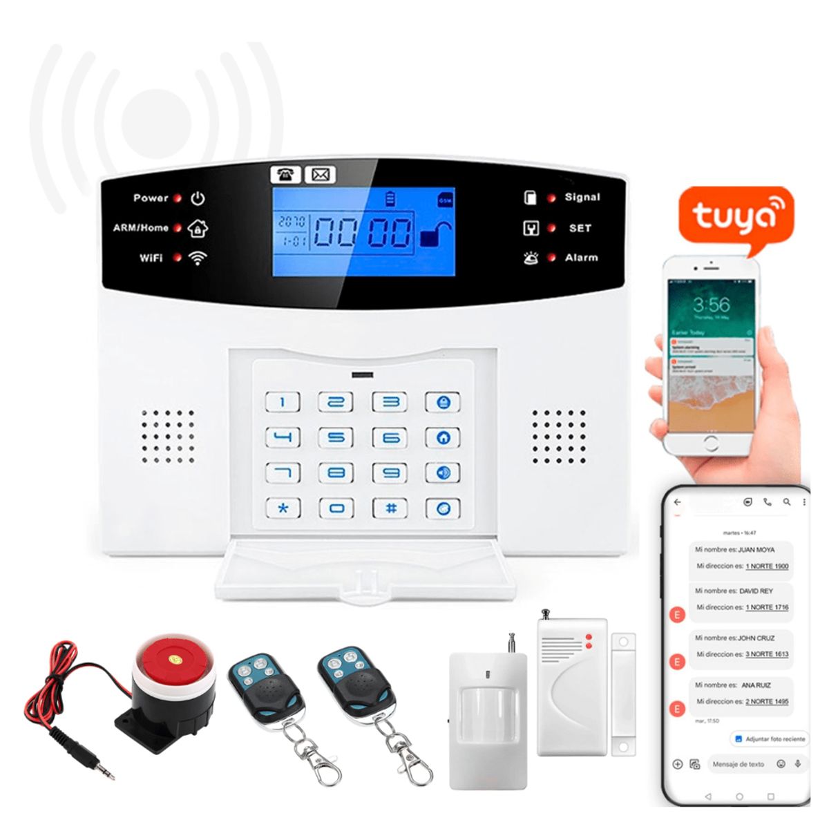 IMPOTEC - Alarma Wifi 4G 2 Sensores / Impotec
