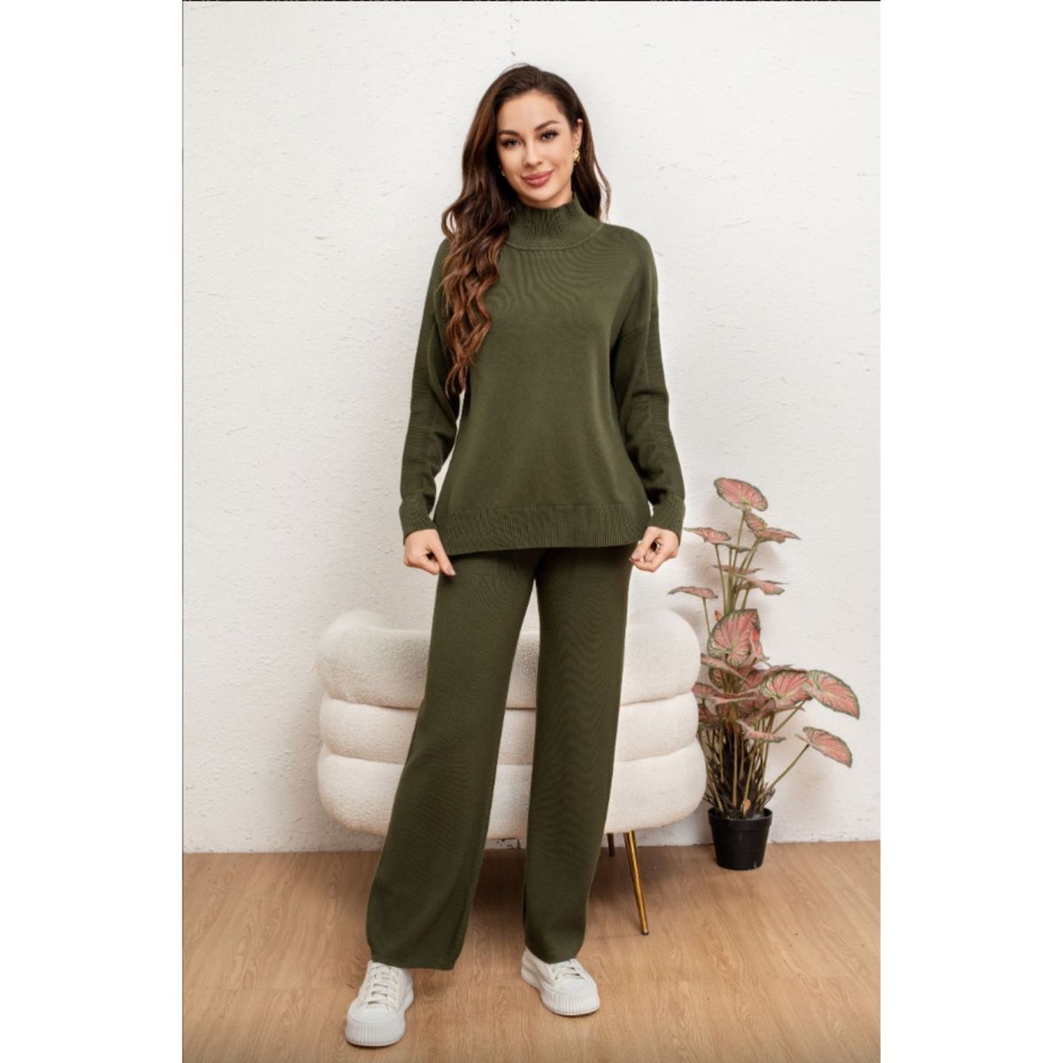 LIKE SHOP - Conjunto 2 Piezas Mujer Tejido Soft Jersey + Pantalón 5066