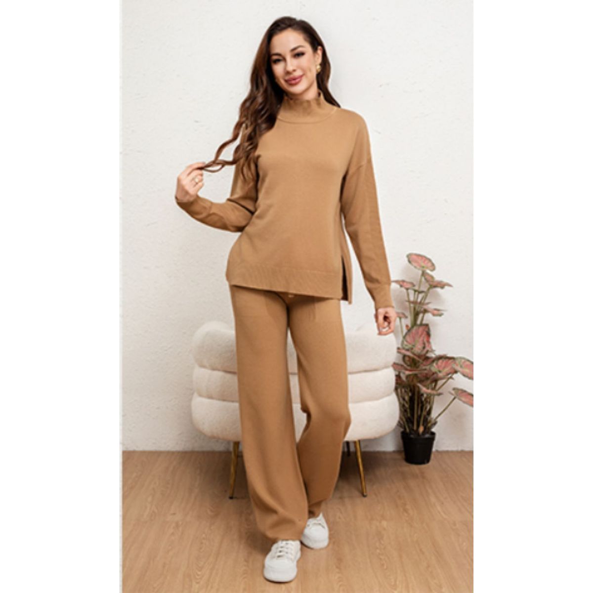 LIKE SHOP - Conjunto 2 Piezas Mujer Tejido Soft Jersey + Pantalón 5066