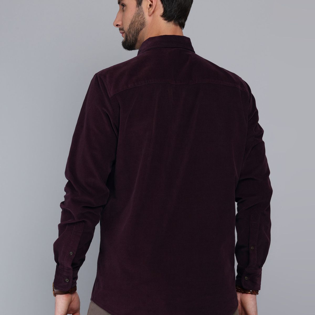 ARROW - Camisa Cotelé Regular Fit Burdeo Arrow ARROW