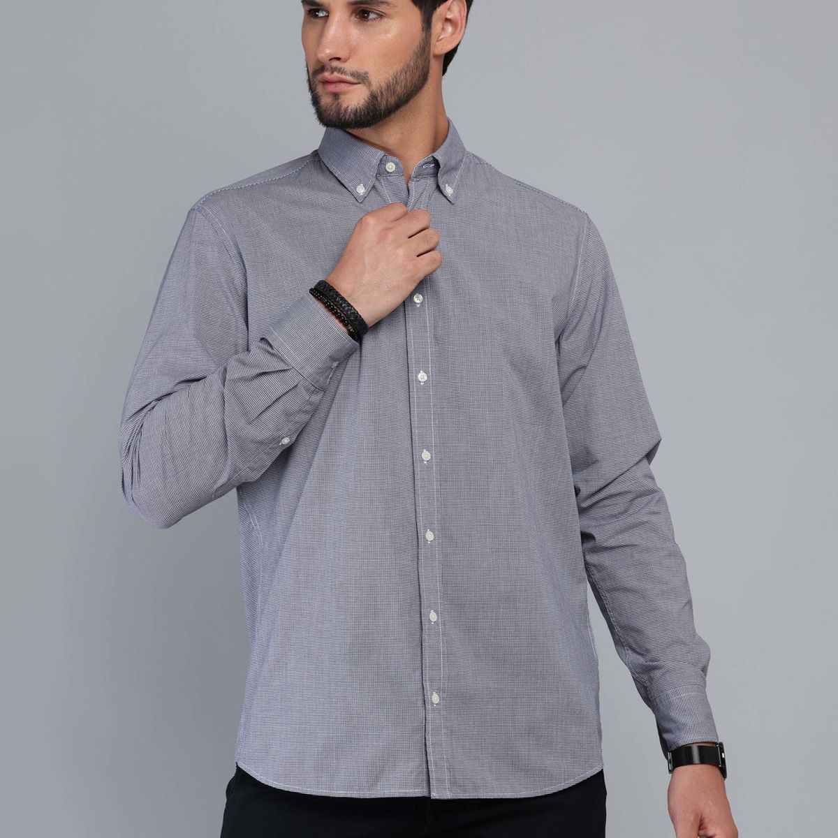 ARROW - Camisa Fantasía Regular Fit Azul Marino Arrow ARROW
