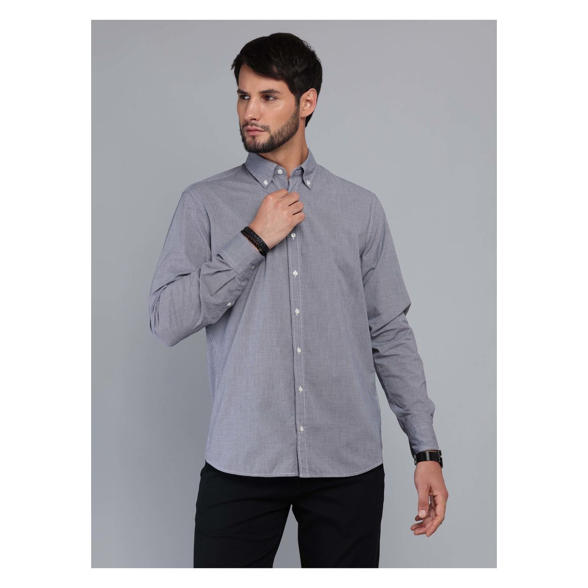 ARROW - Camisa Fantasía Regular Fit Azul Marino Arrow ARROW