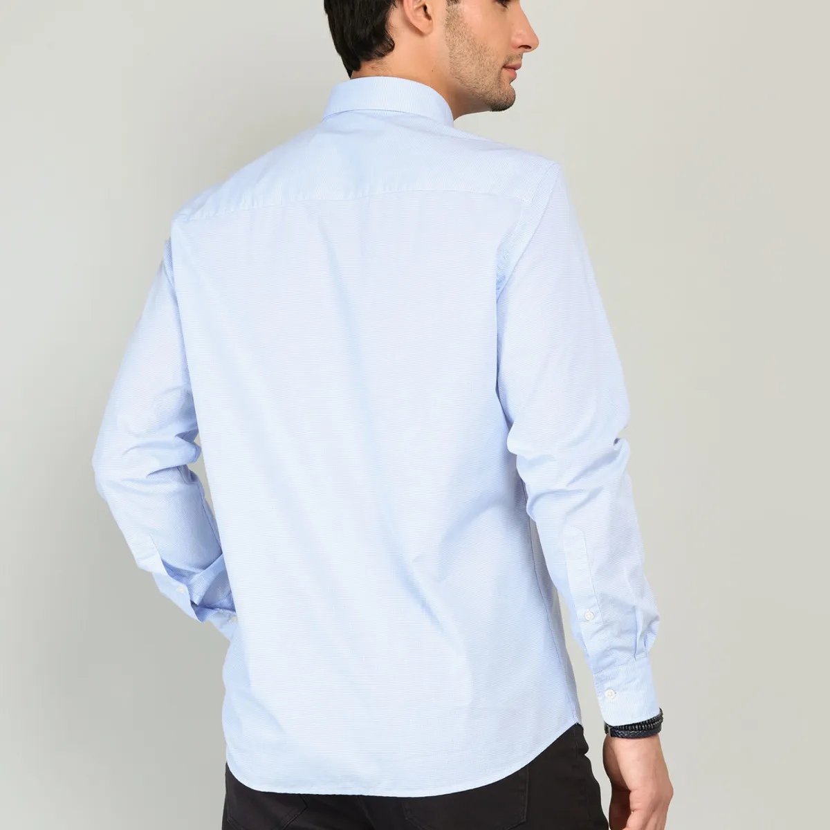 ARROW - Camisa Fantasía Regular Fit Celeste Arrow ARROW