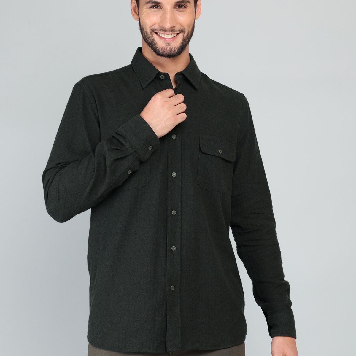ARROW - Camisa Texturada Regular Fit Verde Arrow ARROW