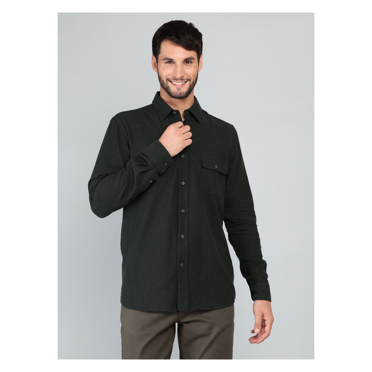 ARROW - Camisa Texturada Regular Fit Verde Arrow ARROW
