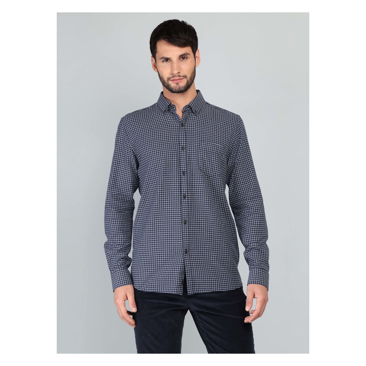 ARROW - Camisa A Cuadros Regular Fit Azul Marino Arrow ARROW