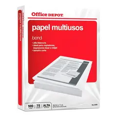 GENERICO - Resma Carta 70 Gm2 500 Hojas Color Blanco OfficeDepot