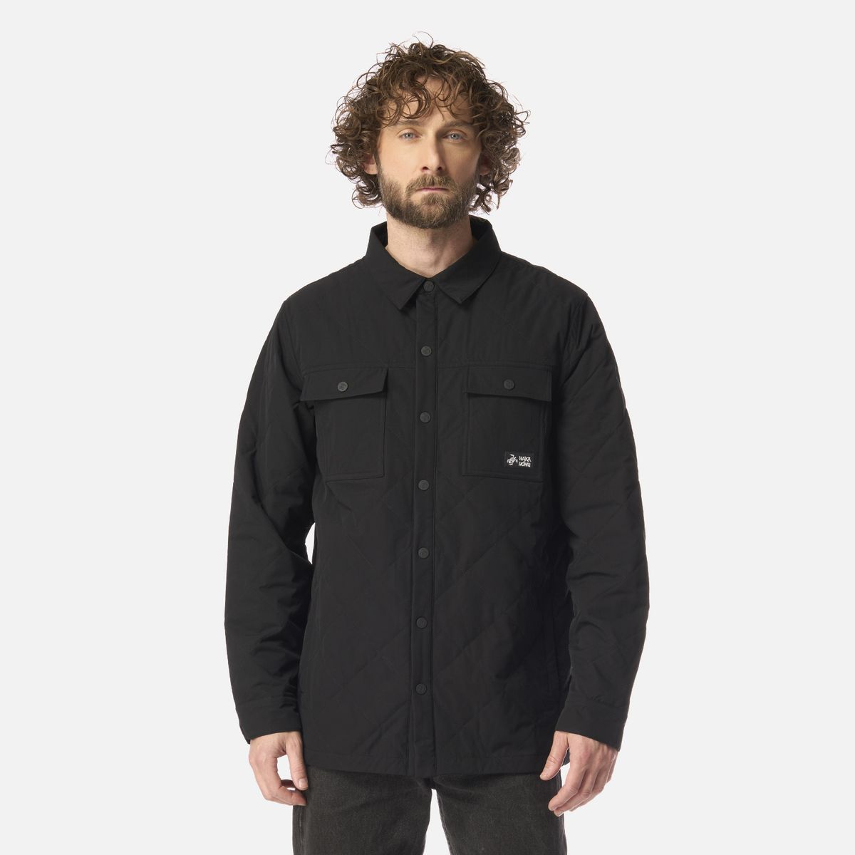 HAKA HONU - Camisa Hombre Fogata Negro Haka Honu