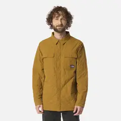 HAKA HONU - Camisa Hombre Fogata Mostaza Oscuro