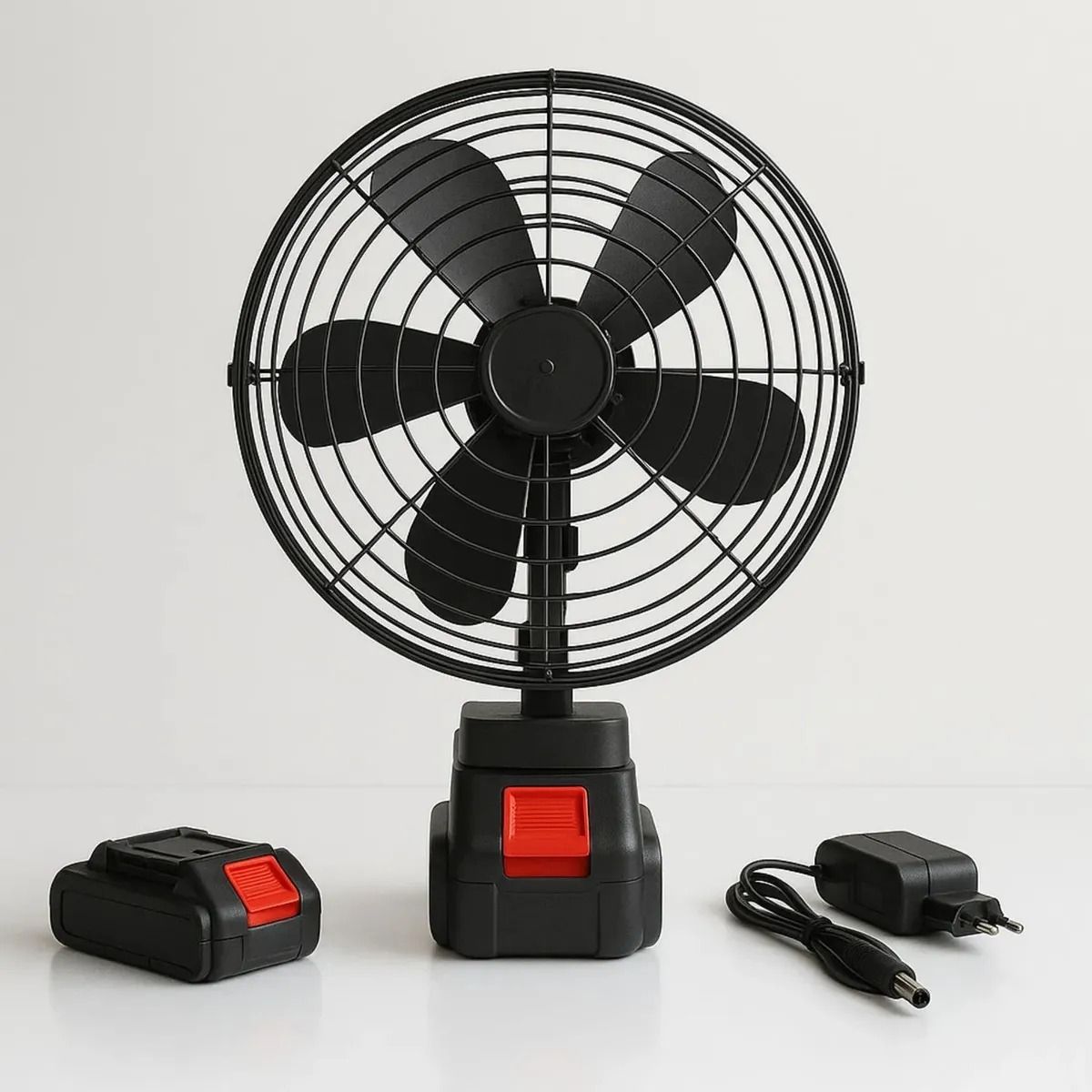 MOVI - VENTILADOR PORTÁTIL 5 ASPAS CON BATERÍA Y CARGADOR USB