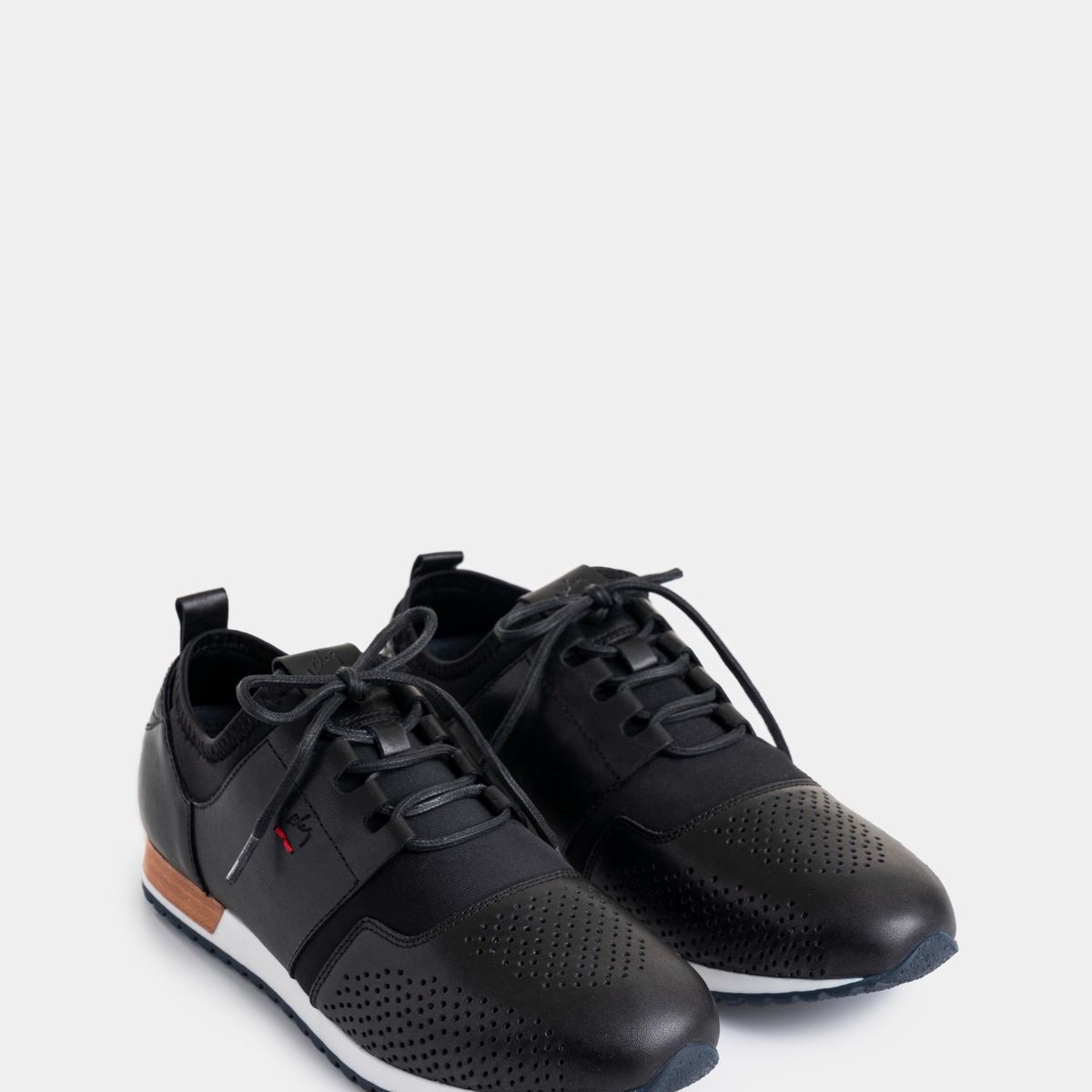 VELEZ - Vélez Zapatilla Tenis Deportivos De Cuero Neopreno Negro