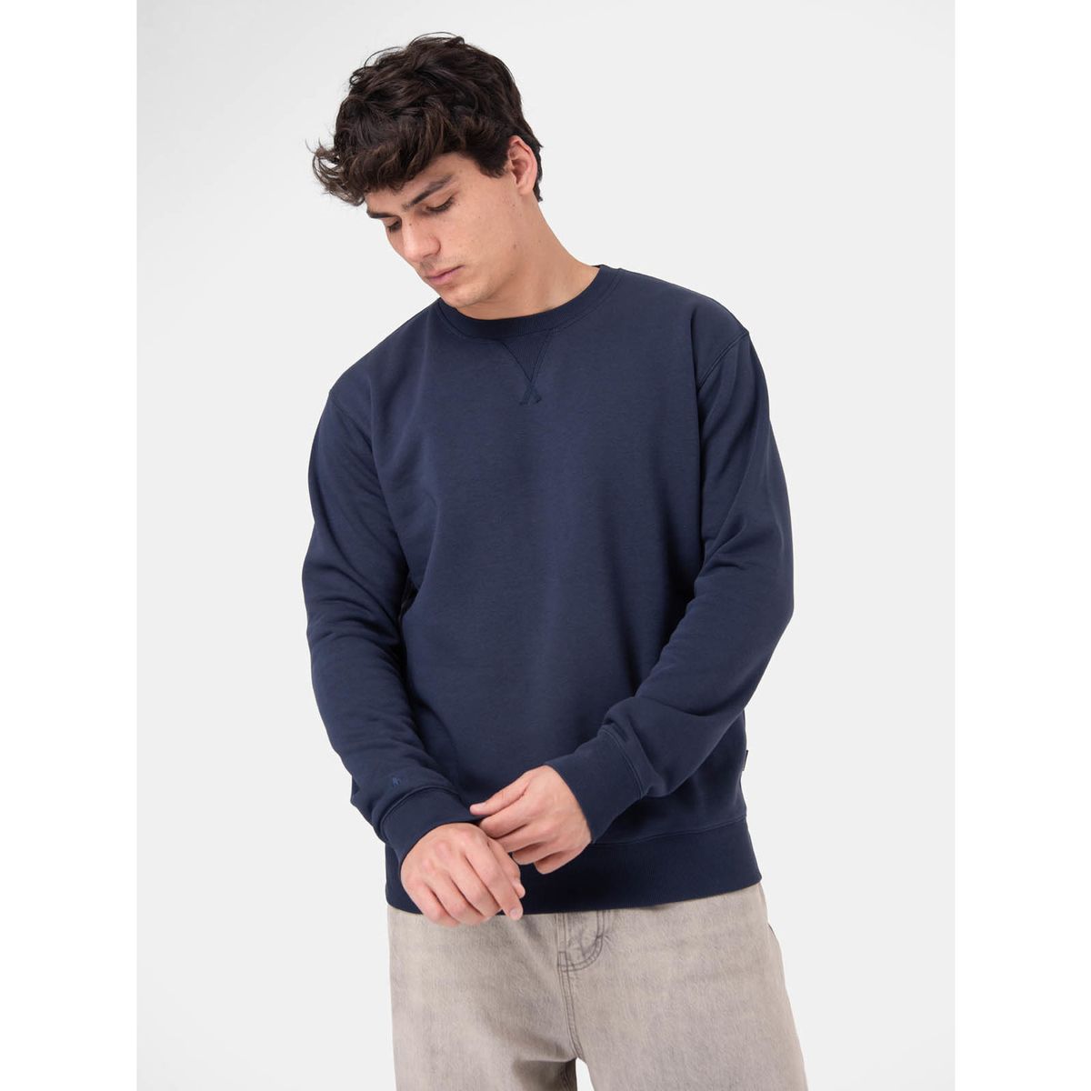 BURTON - Poleron Hombre Basic Crew Azul BURTON
